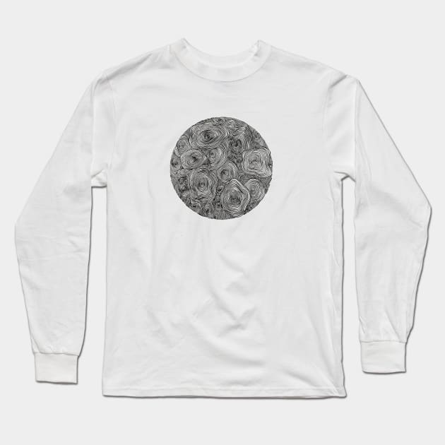 Manymoons Long Sleeve T-Shirt by Ava Ray Doodles